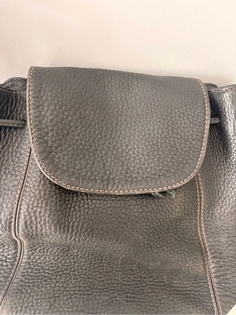 Vintage Coach Backpack Black Pebbled LeatherSonoma 4911 Dustbag EUC